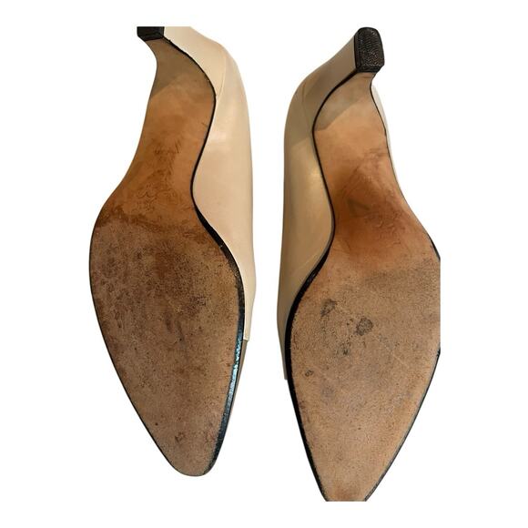 MAGIK BY AMALFI VINTAGE ITALY LEATHER SOLES womens shoes SIZE 8.5 AA HEELS - Picture 4 of 8